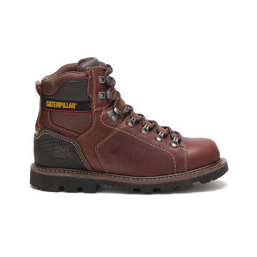 Botas De Trabajo Caterpillar Alaska 2.0 Hombre Marrones | CAT227-CO