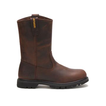 Botas De Trabajo Caterpillar Revolver Hombre Marrones | CAT097-CO