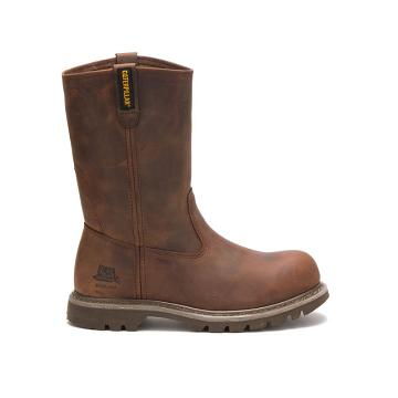 Botas De Trabajo Caterpillar Revolver Steel Puntera Mujer Marrones | CAT446-CO