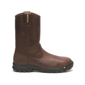 Botas Seguridad Caterpillar Drawbar Steel Puntera Hombre Cafe | CAT003-CO