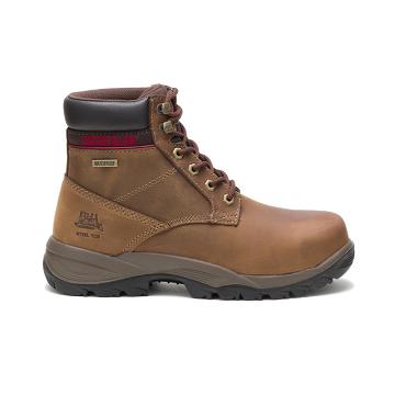 Botas Seguridad Caterpillar Dryverse 6" Waterproof Steel Puntera Mujer Marrones | CAT410-CO