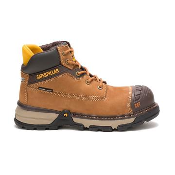 Botas Seguridad Caterpillar Excavator Superlite Waterproof Carbon Composite Puntera Mujer Marrones |