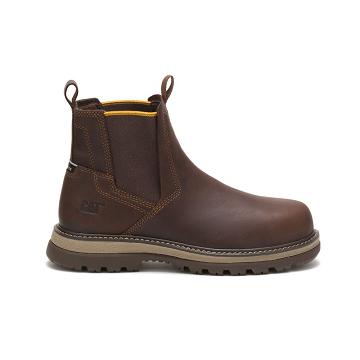 Botas Seguridad Caterpillar Fairbanks Chelsea Steel Puntera Hombre Cafe | CAT070-CO
