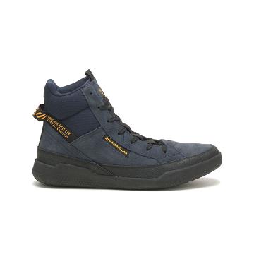 Zapatillas Caterpillar CODE Hex Hi Utility Mujer Azul Marino | CAT565-CO