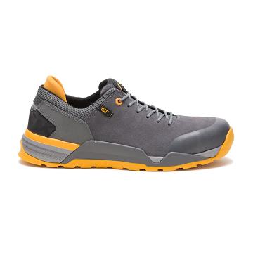 Zapatillas Para Caminar Caterpillar Sprint Gamuza Alloy Puntera Hombre Plateadas | CAT371-CO