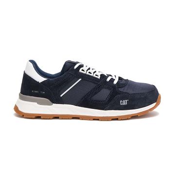 Zapatillas Para Caminar Caterpillar Woodward Steel Puntera Hombre Azules | CAT367-CO