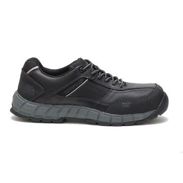 Zapatos De Trabajo Caterpillar Streamline Cuero Composite Puntera Hombre Negras | CAT388-CO